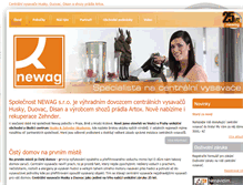 Tablet Screenshot of newag.cz